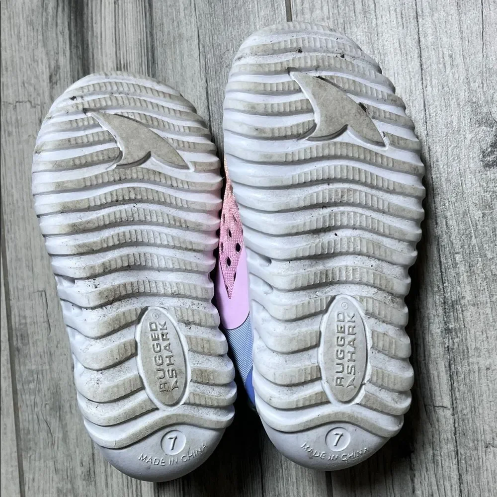Pastel Rainbow Kids Water Shoes| size 7
